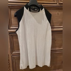 JAMIE SADOCK poly tank mock neck athleisure top